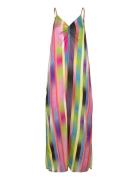 Slip Dress In Faded Stripe Print Maksimekko Juhlamekko Multi/patterned...
