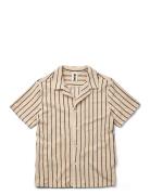 Naram Knitted Shirt Pyjama Beige Bongusta