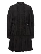 Rosebaybbkarla Dress Lyhyt Mekko Black Bruuns Bazaar