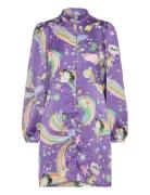 Lavacras Dress Lyhyt Mekko Purple Cras