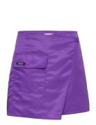 Regan Mini Skirt Lyhyt Hame Purple NORR