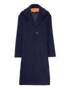 Kamari, 1846 Brushed Wool Outerwear Coats Winter Coats Blue STINE GOYA