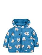 Mouse All Over Hooded Anorak Toppatakki Blue Bobo Choses
