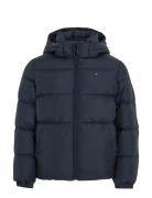 Essential Down Jacket Toppatakki Navy Tommy Hilfiger