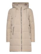 Onldolly Long Puffer Coat Otw Topattu Pitkä Takki Beige ONLY