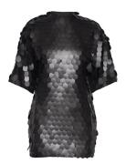 Sequins Mini Dress Lyhyt Mekko Black ROTATE Birger Christensen