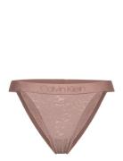 High Leg Tanga Alushousut Brief Tangat Pink Calvin Klein