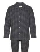 Flannel Pj Set Pants And Shirt Gb Pyjama Grey GANT