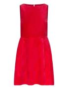 Dress Irma Velvet Lyhyt Mekko Red Lindex