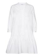 Mschlynella Cenilla 3/4 Dress Lyhyt Mekko White MSCH Copenhagen