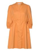 Mschchanet Petronia 3/4 Shirt Dress Lyhyt Mekko Orange MSCH Copenhagen