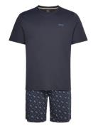 Mono Short Set Pyjama Blue BOSS