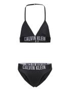Triangle Bikini Set Nylon Bikinit Black Calvin Klein