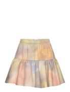 Skylight Print Ruffle Short Skirt Lyhyt Hame Multi/patterned Bobo Chos...