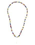 Samie - Necklace With Colored Pearls Kaulakoru Korut Multi/patterned S...