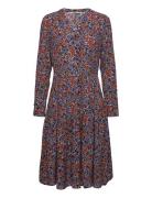 Midi Dress With All-Over Floral Print Polvipituinen Mekko Multi/patter...