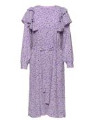 Sallycras Dress Polvipituinen Mekko Purple Cras