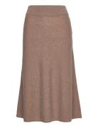 D1. Superfine Lambswool Skirt Polvipituinen Hame Beige GANT