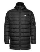 Essentials Down Parka Vuorillinen Takki Topattu Takki Black Adidas Spo...