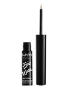 Epic Wear Metallic Liquid Liner Eyeliner Rajauskynä Meikki Brown NYX P...