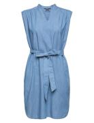 Denim-Effect Dress Polvipituinen Mekko Blue Esprit Collection