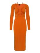 Lorna Midi Dress Polvipituinen Mekko Orange Gina Tricot