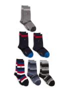 Th Kids Basic Stripe Sock 6P Ecom Sukat Multi/patterned Tommy Hilfiger