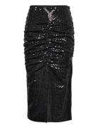 Slfsandy Hw Midi Skirt B Polvipituinen Hame Black Selected Femme