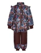 Thermal+ Frill Set Aop Outerwear Thermo Outerwear Thermo Sets Multi/pa...