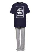 T-Shirt + Pant Set Pyjamasetti Pyjama Multi/patterned Timberland