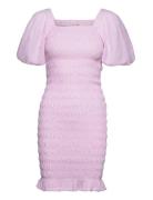 Rikko Stripe Dress Polvipituinen Mekko Pink A-View