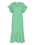Objazana S/S Long Dress 126 Polvipituinen Mekko Green Object