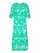 Yashawaii 3/4 Off Shoulder Long Dress S. Polvipituinen Mekko Green YAS