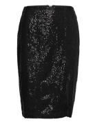 Alindava Sequin Skirt Polvipituinen Hame Black French Connection