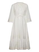 Yasmelinda 3/4 Ankle Dress S. Polvipituinen Mekko White YAS