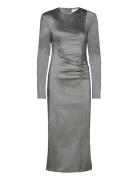 Yesicagz Midi Dress Polvipituinen Mekko Silver Gestuz