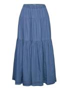 Sunset Skirt Polvipituinen Hame Blue Lollys Laundry