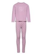 Nmfrisanne Night Set Pyjamasetti Pyjama Pink Name It