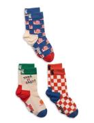 Kids 3-Pack Boozt Gift Set Sukat Multi/patterned Happy Socks
