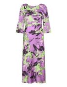 Nuwanda Dress Polvipituinen Mekko Purple Nümph