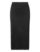 Anour Skirt Polvipituinen Hame Black Second Female