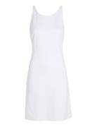 Sheen Milano Back Strap Dress Lyhyt Mekko White Calvin Klein Jeans