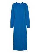 Sloangz Ls Dress Polvipituinen Mekko Blue Gestuz