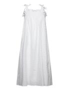 Clianta Christine Dress Polvipituinen Mekko White Bruuns Bazaar