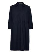 Dresses Light Woven Polvipituinen Mekko Navy Esprit Casual