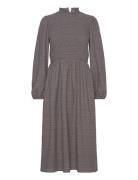 Onljulis Ls Smock Dress Wvn Polvipituinen Mekko Brown ONLY