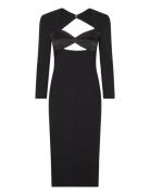 Evening Cut Out Dress Polvipituinen Mekko Black Karl Lagerfeld