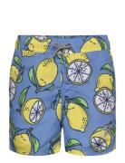 Jpstfiji Jjswim Aop Ss24 Ly Jnr Uimashortsit Blue Jack & J S