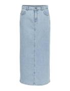 Objellen Mw Long Denim Skirt Noos Pitkä Hame Blue Object