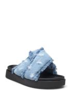 Soft Crossed Jeans Matalapohjaiset Sandaalit Blue Inuikii